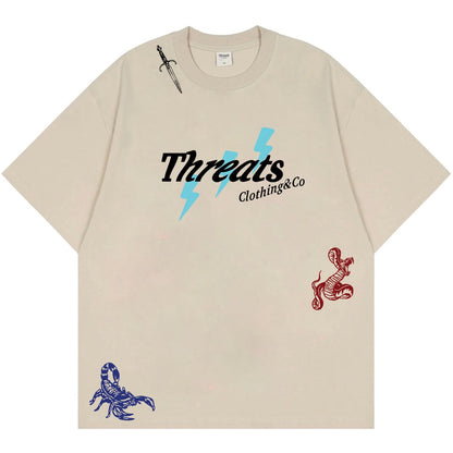 Break The Law Ivory Graffiti Shirt